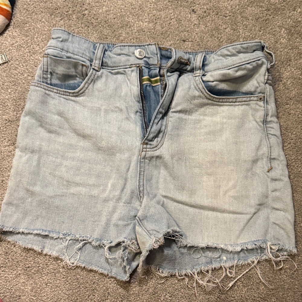 Pilcro Light Blue Denim Women Shorts with stretch